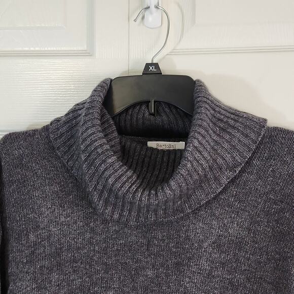 Bartolini Women's Gray High-Low Side Slit Wool Cashmere Blend Sweater Size Med - Picture 5 of 9